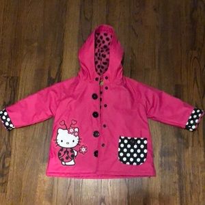 Toddler girl rain jacket pink